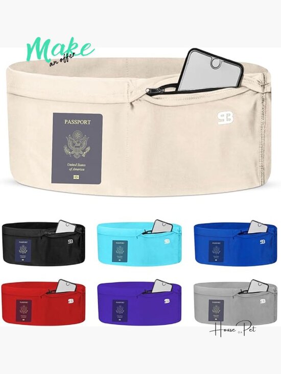 4-Pocket Zip Slim Running Belt, No-Bounce Phone Holder for Workout & Travel main image 6